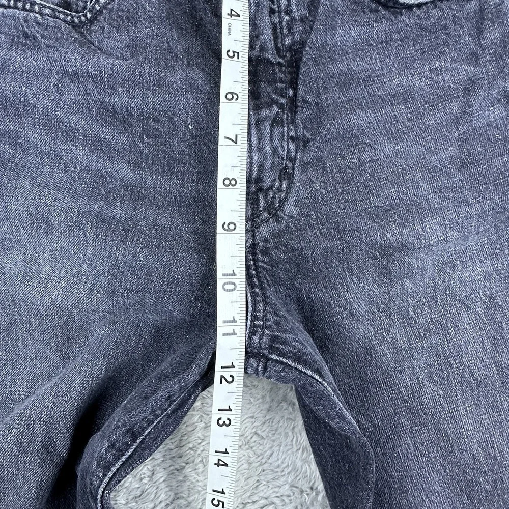 Levi's Women 27 Ribcage Straight Wellthread Black Denim Jeans Hemp‎ Cotton Blend